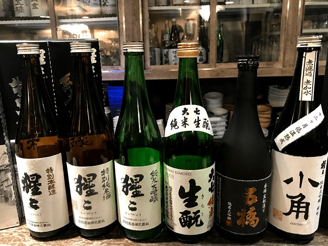 6種類の日本酒をテイスティング