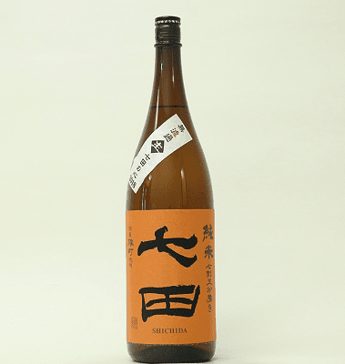 ひやで飲むと旨い日本酒「七田 純米」